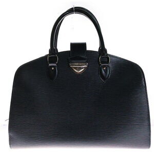 Louis Vuitton Epi Pont Neuf Leather Handbag Black